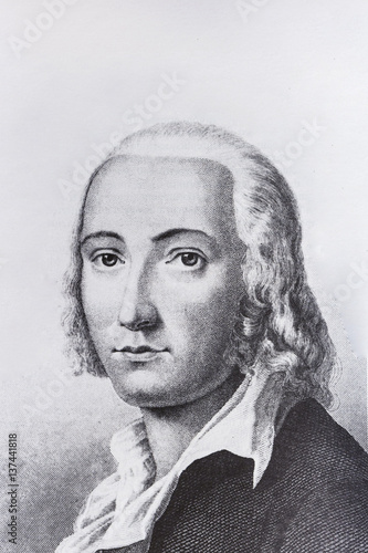 Portrait of the philosopher Friedrich Holderlin
