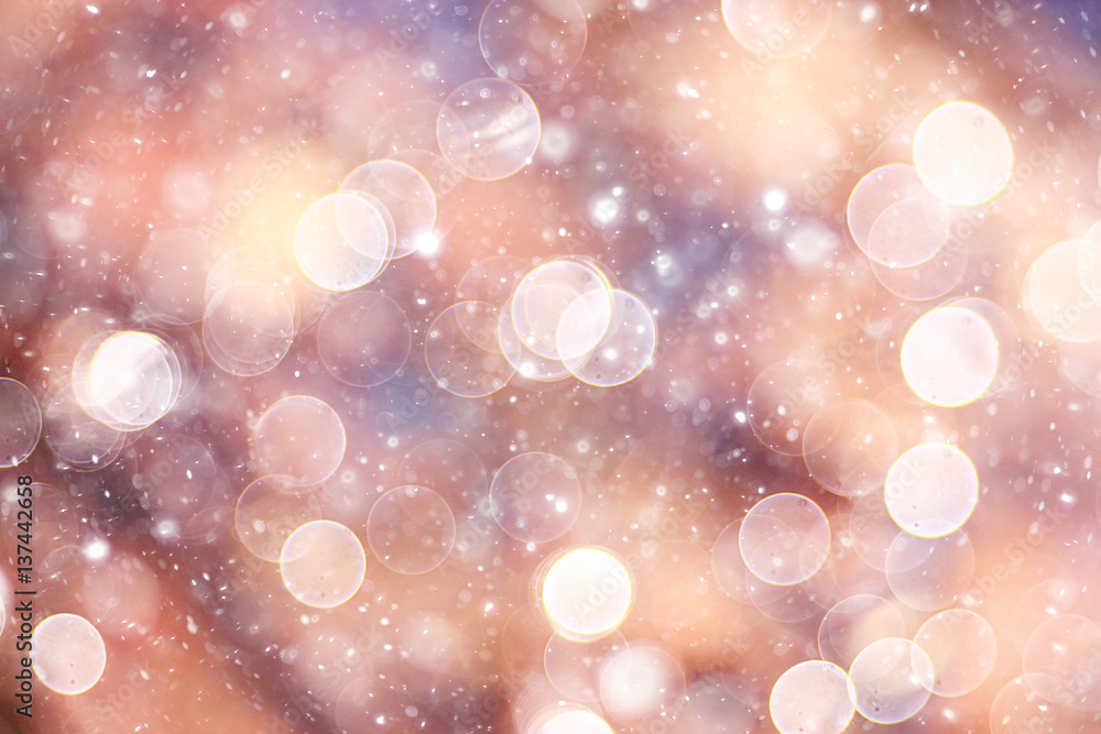 Fototapeta premium Vintage colorful background bokeh highlights