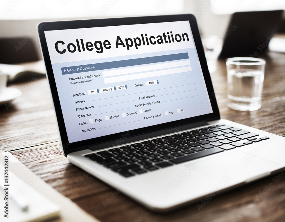 College Application Education Form Concept College Application Education Form Concept
