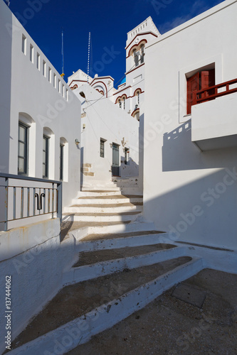 Traditional architecture in Tholaria village on Amorgos island.