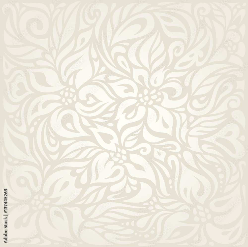 Wedding Floral pale wallpaper pattern design background Stock Vector |  Adobe Stock