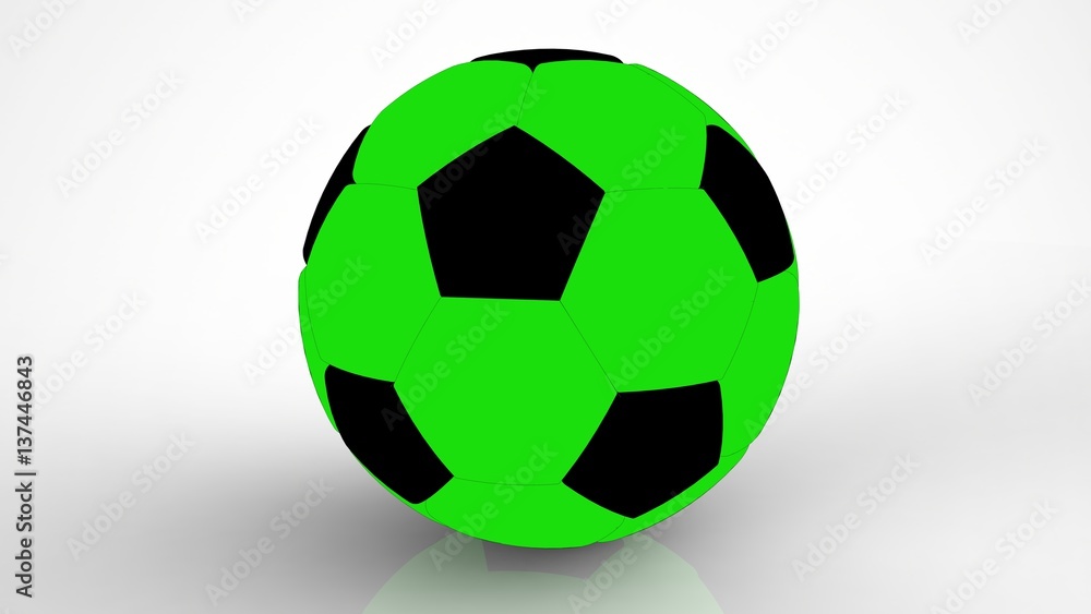 Soccer ball. 3D illustration. 3D CG. High resolution. Soccer ball. 3D illustration. 3D CG. High resolution.