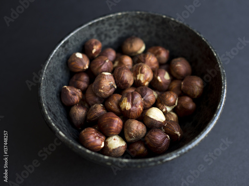 Hazelnuts in bowl