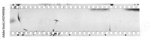 Strip of old celluloid film