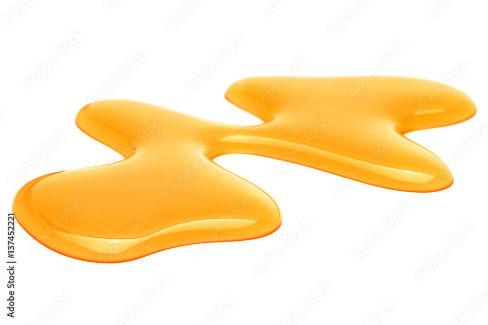Sweet honey drips isolated on white background. Syrup droplet, nectar drops. Sweet honey drips isolated on white background. Syrup droplet, nectar drops.