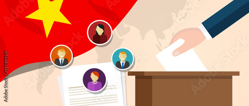 Vietnam democracy political process selecting president or parliament member with election and referendum freedom to vote