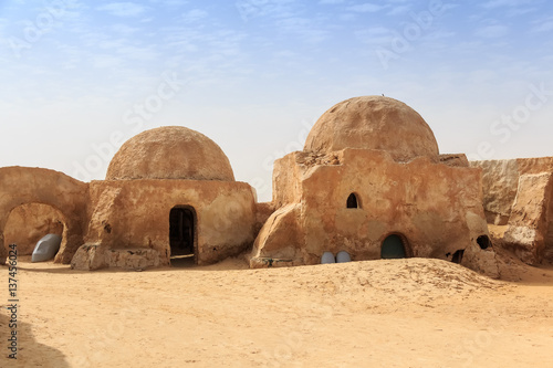 Tatooine decoration in Sahara desert