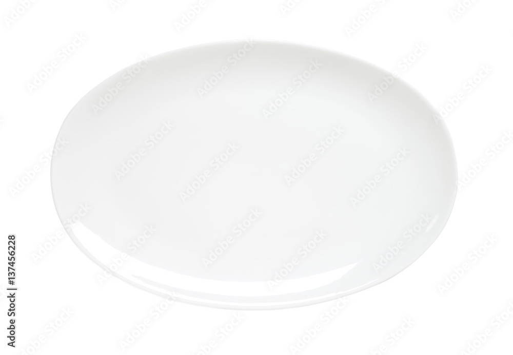 Oval plain white platter Oval plain white platter