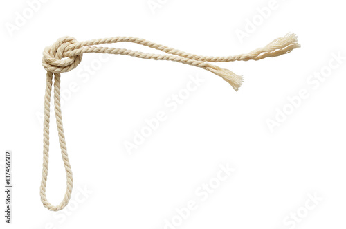 Beige cotton rope corner