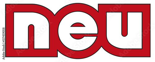 neu ultra fett white on red
