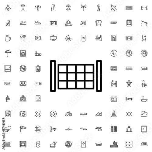 fence icon illustration