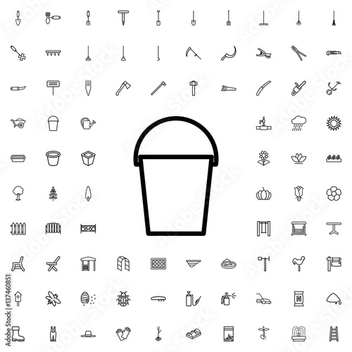 bucket icon illustration
