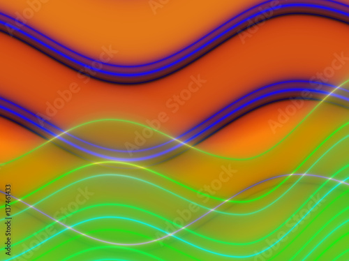 Abstract background with color waved lines