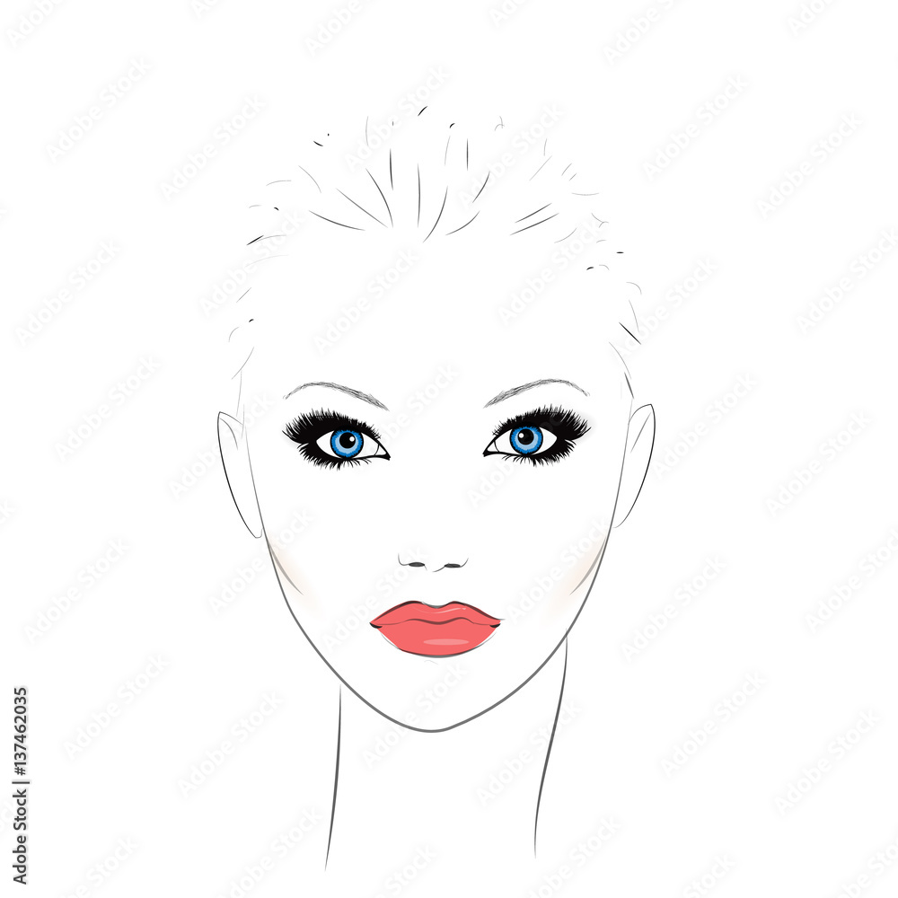 Stylish original portrait with beautiful young attractive girl model for design. Fashion, style, beauty. Sketch drawing. Sexy woman. Vector fashion illustration. Stylish original portrait with beautiful young attractive girl model for design. Fashion, style, beauty. Sketch drawing. Sexy woman. Vector fashion illustration.