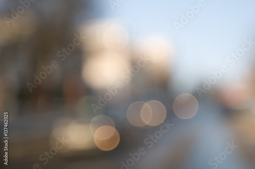 Traffic abstract background with blurry