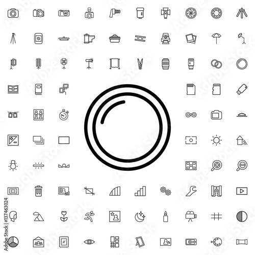 camera lense icon illustration