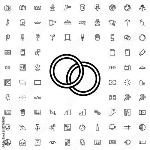 camera lense icon illustration