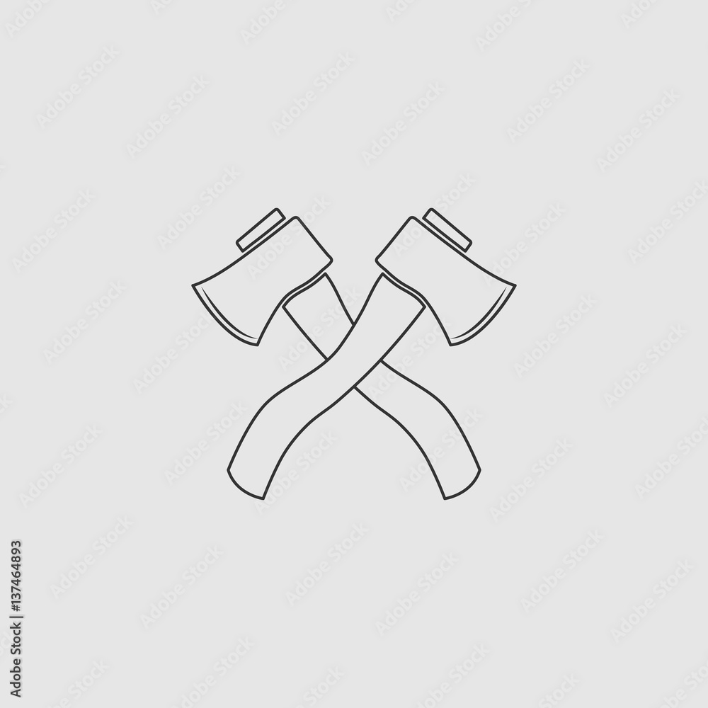 The crossed ax icon The crossed ax icon