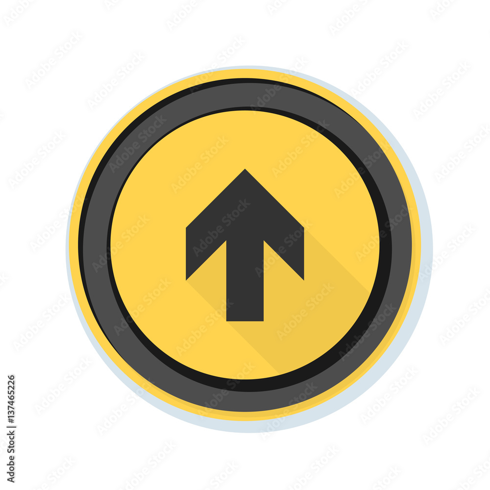 Ahead Up Arrow sign illustration Ahead Up Arrow sign illustration
