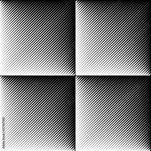 Seamless Gradient Background. Abstract Black and White Geometric Pattern