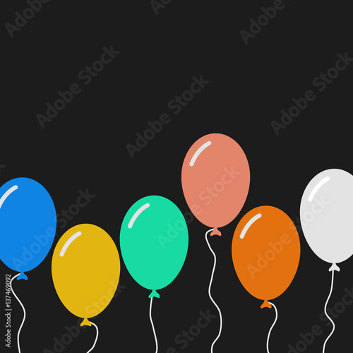 Vector background with balloons.