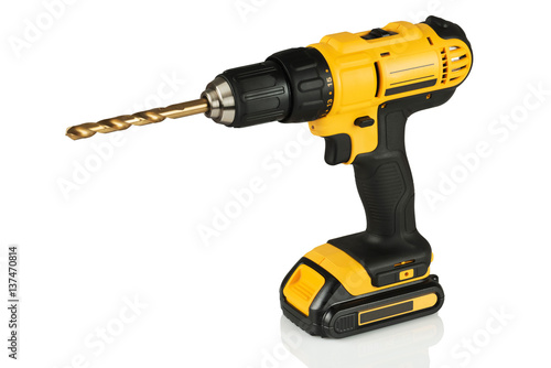 cordless drill with a drill
