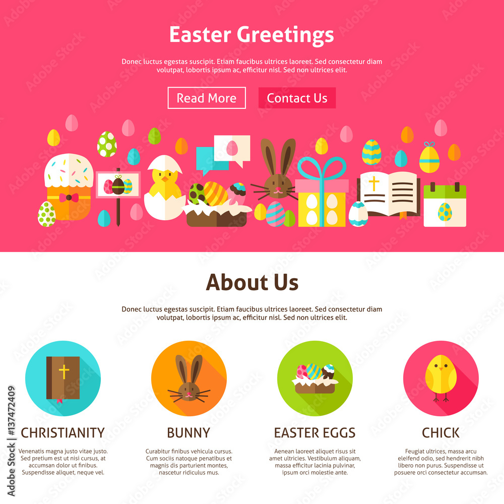 Easter Greeting Website Design