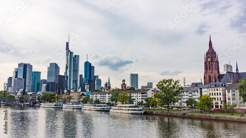 FRANKFURT AM MAIN  GERMANY - SEPTEMBER 20  2015  View of Frankfurt am Main skyline