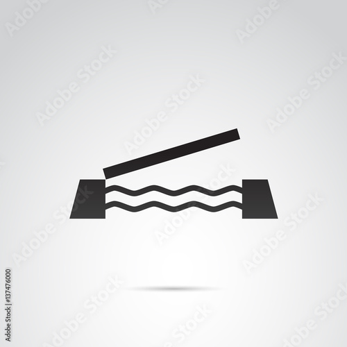 Road vector sign.