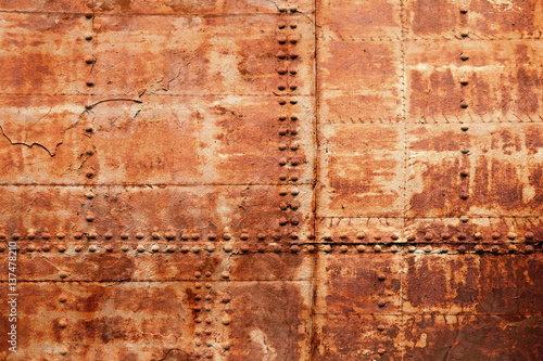 Konstfotografi Old rusted ship hull fragment