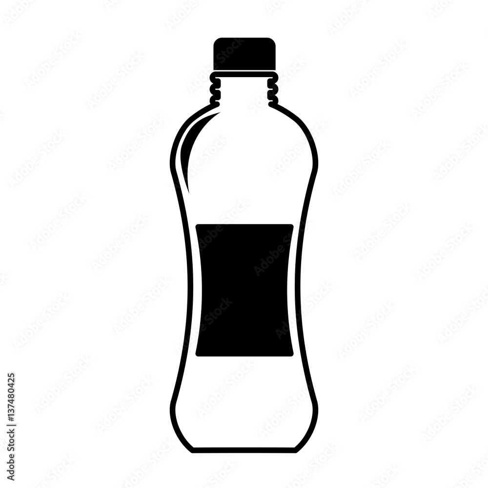bottle drink silhouette isolated icon vector illustration design bottle drink silhouette isolated icon vector illustration design