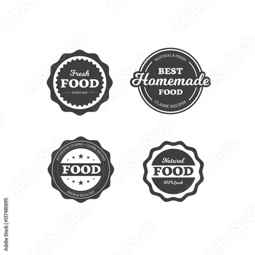 Set of Food Labels