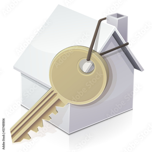 Maison et sa clé (reflet)