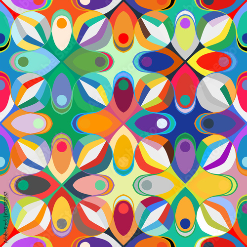 Abstract geometric seamless pattern