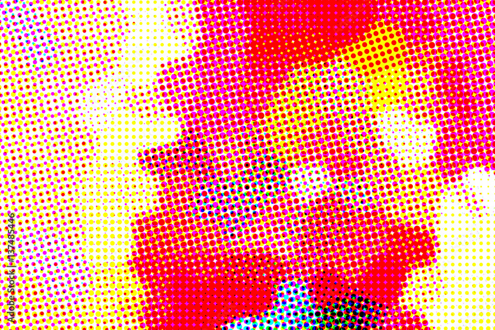 Fototapeta premium Halftone pattern background colors.