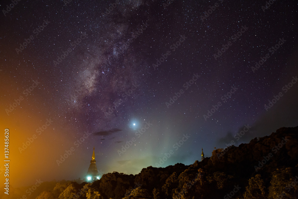 Landscape of The Milky Way Star beautiful sky
