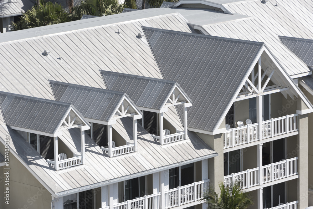 Fototapeta premium Steel Roofing and Gable