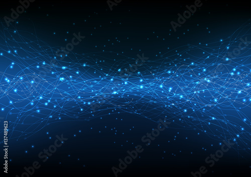 vector background abstract technology communication data Science