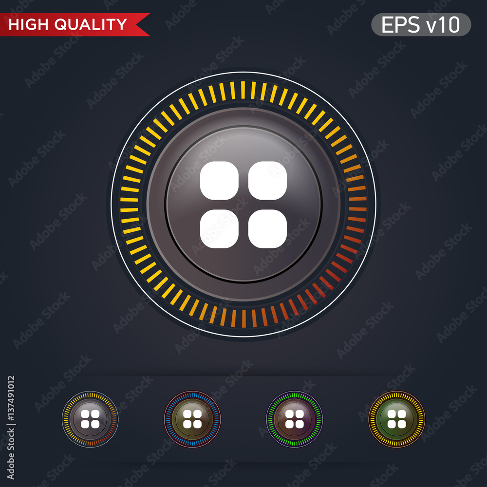 Window icon. Button with window icon. Modern UI vector. Window icon. Button with window icon. Modern UI vector.