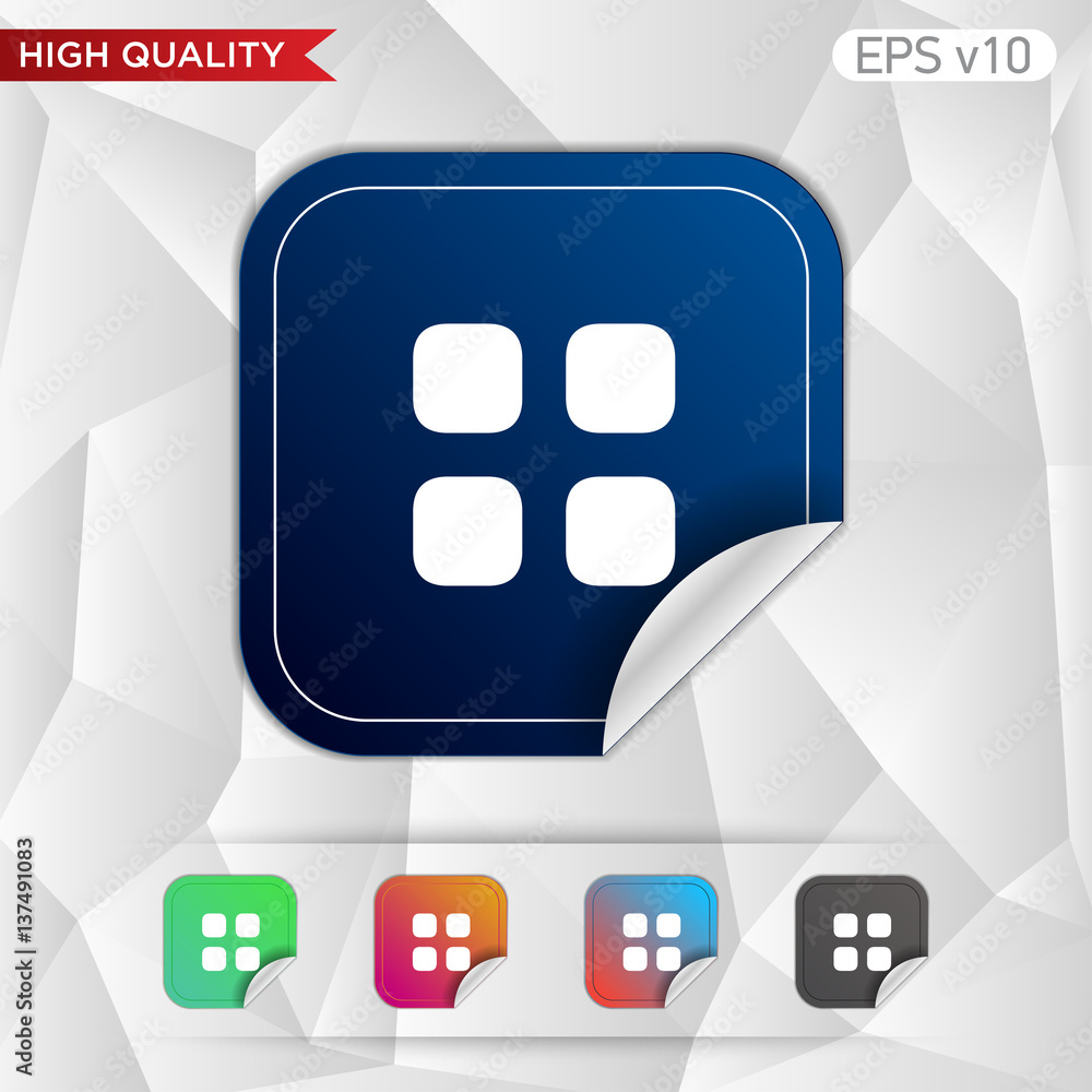 Window icon. Button with window icon. Modern UI vector. Window icon. Button with window icon. Modern UI vector.