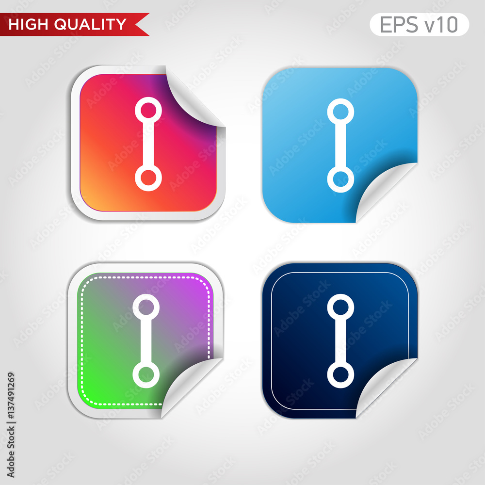 Connection icon. Button with connection icon. Modern UI vector. Connection icon. Button with connection icon. Modern UI vector.