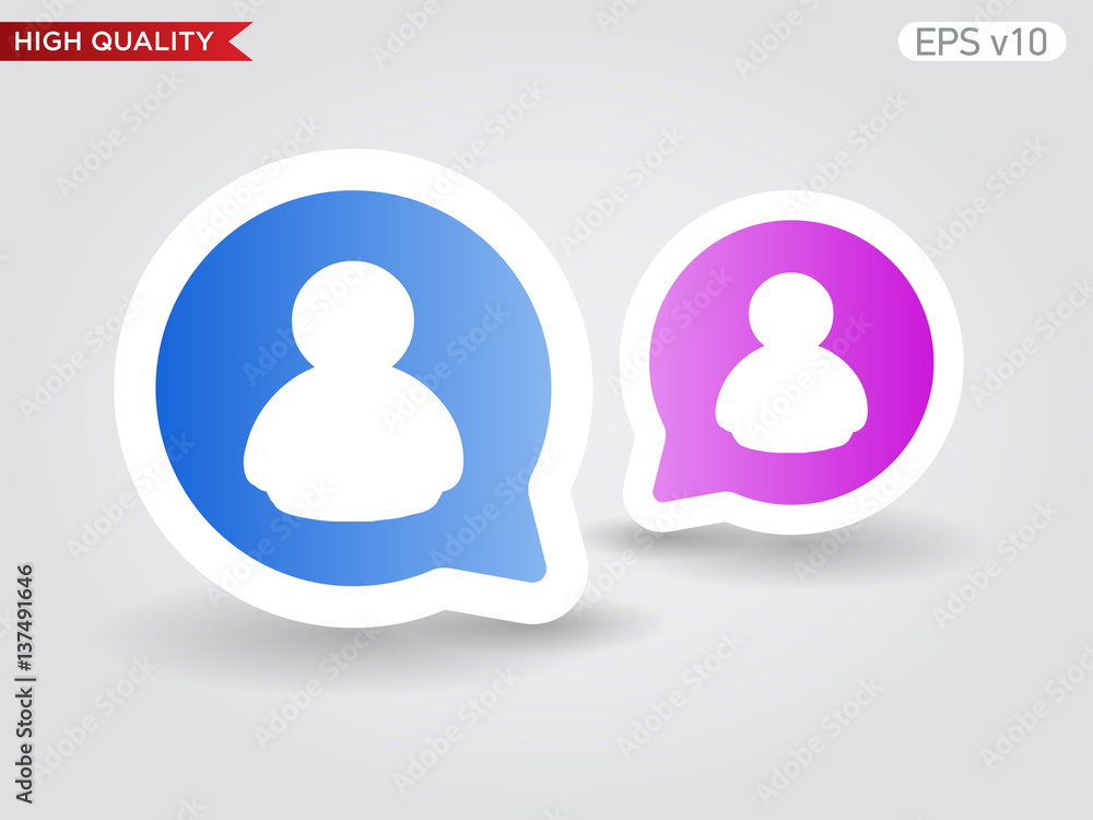 User icon. Button with user icon. Modern UI vector. User icon. Button with user icon. Modern UI vector.