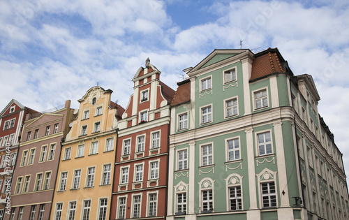 farbenfrohe Bürgerhäuser in Breslau