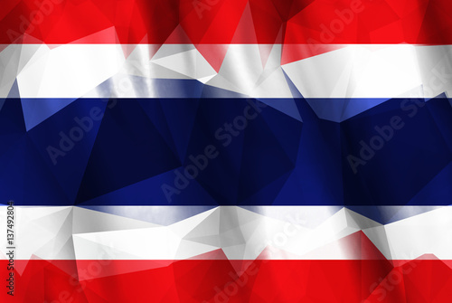 Thailand low poly flag Free Download Thailand low poly flag - GFXLoad
