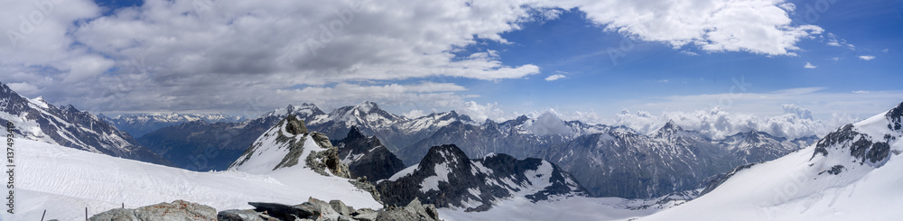 Overlooking Saastal Overlooking Saastal