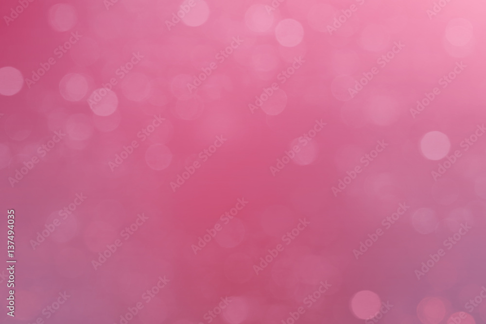 Abstract pink and bokeh background blur.