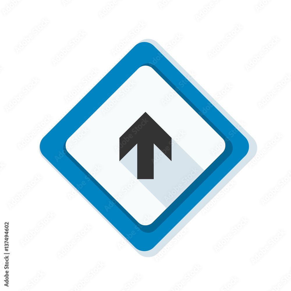 Ahead Up Arrow sign illustration Ahead Up Arrow sign illustration