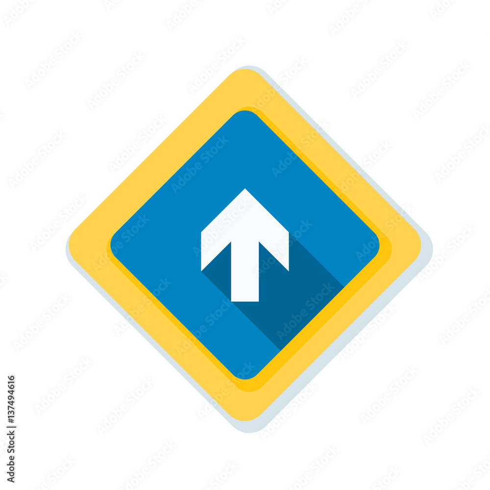 Ahead Up Arrow sign illustration Ahead Up Arrow sign illustration