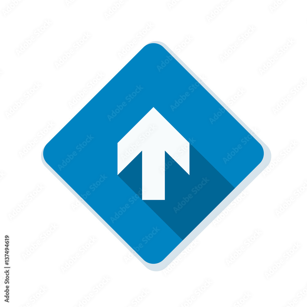 Ahead Up Arrow sign illustration Ahead Up Arrow sign illustration