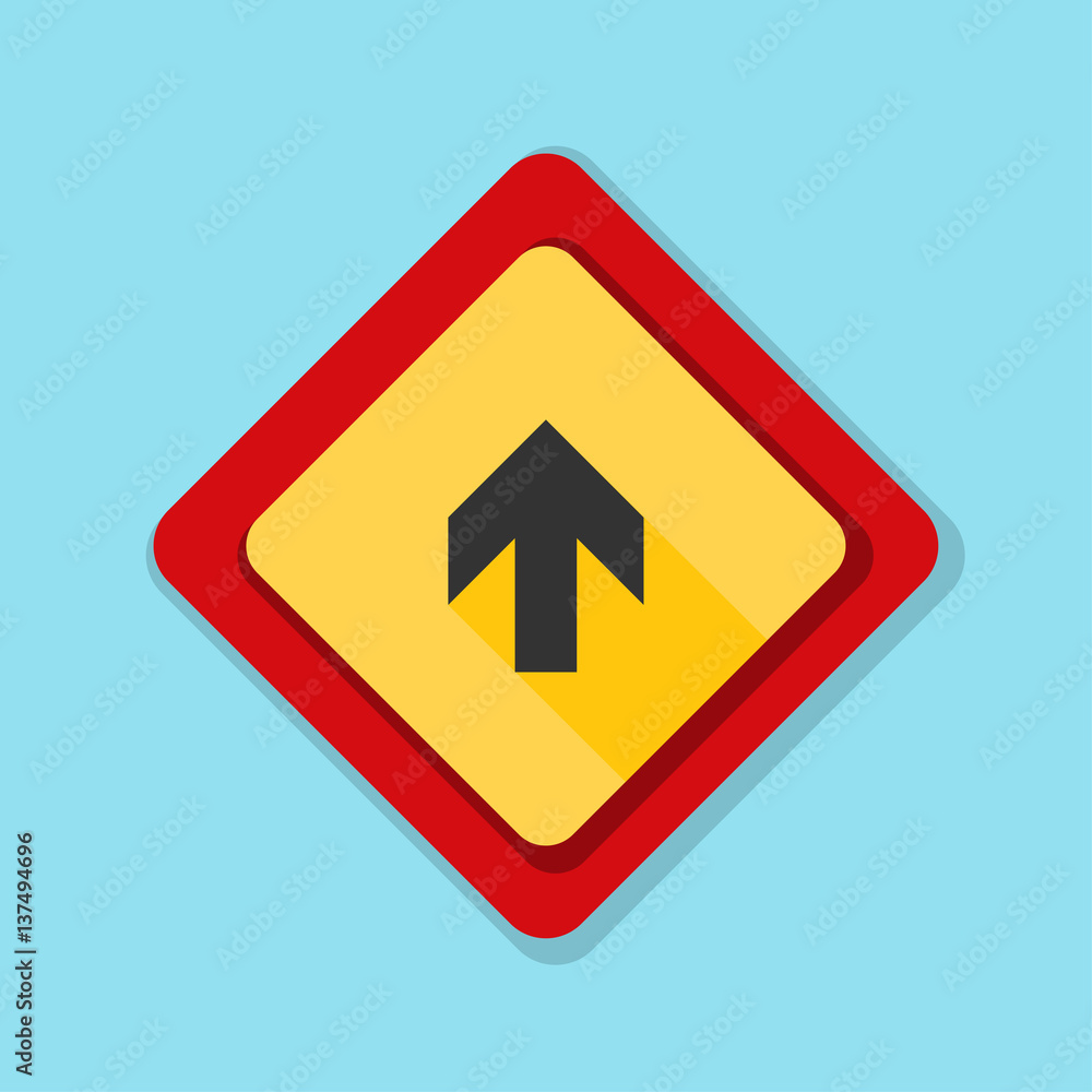 Ahead Up Arrow sign illustration Ahead Up Arrow sign illustration